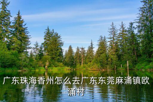 廣東珠海香州怎么去廣東東莞麻涌鎮歐涌村