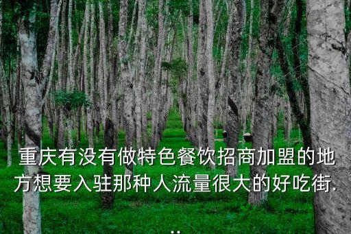 重慶美食加盟,重慶特色小吃加盟什么品牌比較好?