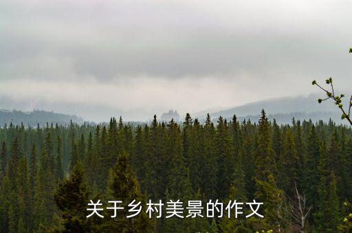 鄉(xiāng)村美，4年級作文鄉(xiāng)村真美100字