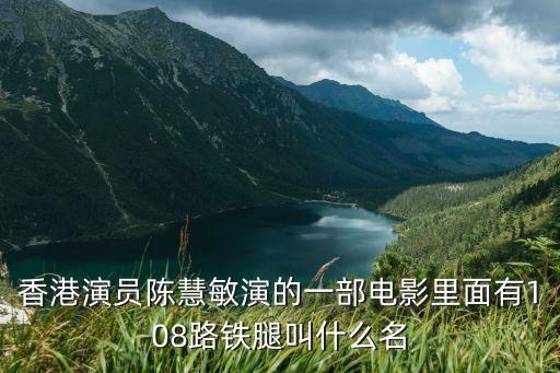 香港演員陳慧敏演的一部電影里面有108路鐵腿叫什么名
