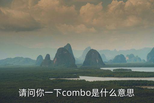 combo是什么意思啊，combo是什么意思