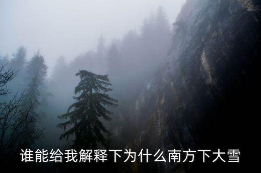 南方大雪，南方大雪怎么回事