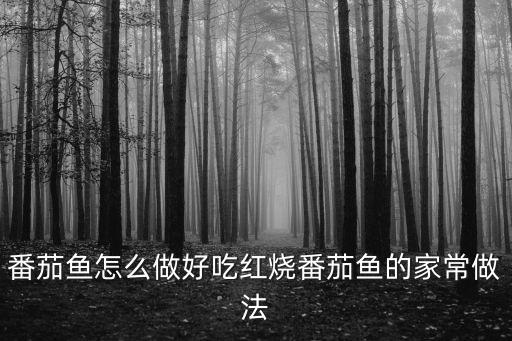 番茄魚怎么做好吃紅燒番茄魚的家常做法