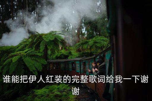 誰能把伊人紅裝的完整歌詞給我一下謝謝