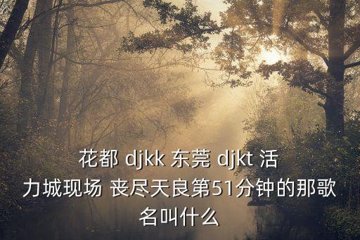 花都 djkk 東莞 djkt 活力城現場 喪盡天良第51分鐘的那歌名叫什么