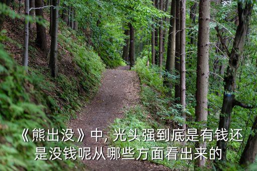 《熊出沒》中, 光頭強(qiáng)到底是有錢還是沒錢呢從哪些方面看出來的