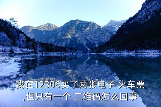 火車票二維碼,一人買兩張火車票怎么二維碼檢票?