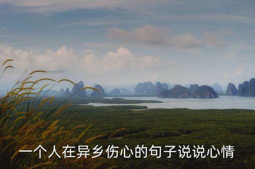 一個人在異鄉傷心的句子說說心情