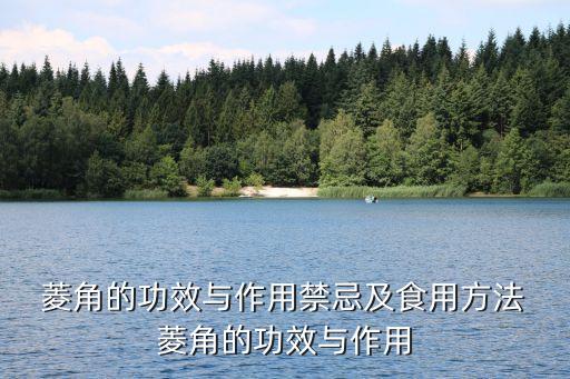 菱角,關于菱角的五大知識