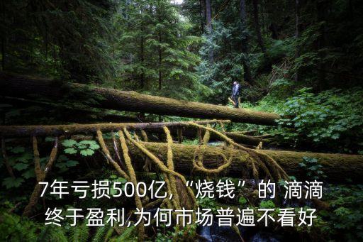 7年虧損500億,“燒錢”的 滴滴終于盈利,為何市場普遍不看好