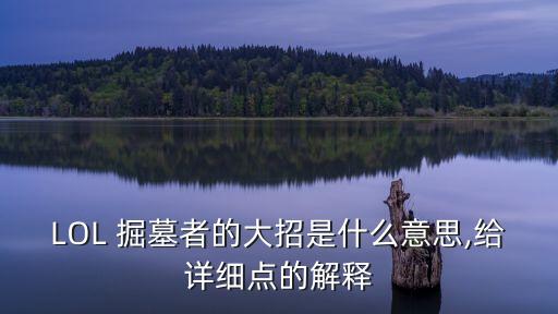 LOL 掘墓者的大招是什么意思,給詳細點的解釋