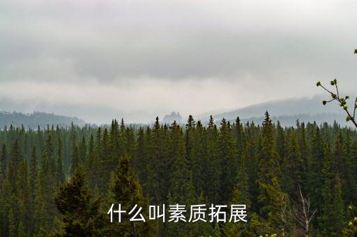 什么叫素質拓展