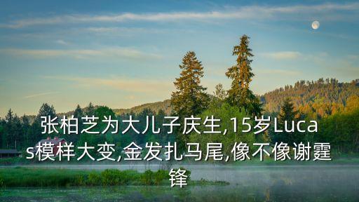 張柏芝為大兒子慶生,15歲Lucas模樣大變,金發扎馬尾,像不像謝霆鋒