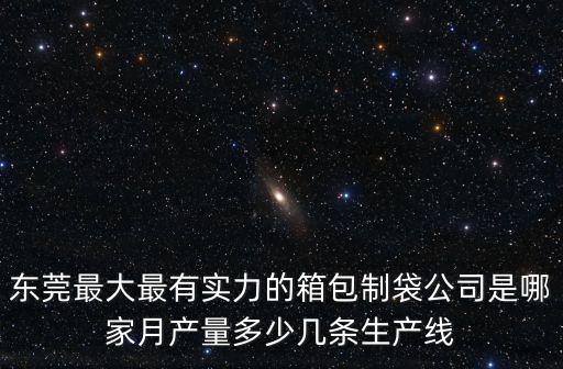 東莞最大最有實力的箱包制袋公司是哪家月產量多少幾條生產線