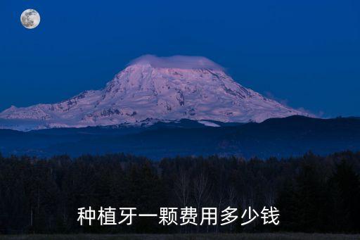 種植牙一顆費用多少錢