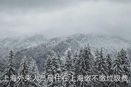 上海市生活垃圾運(yùn)費(fèi)，上海裝修垃圾怎么收費(fèi)