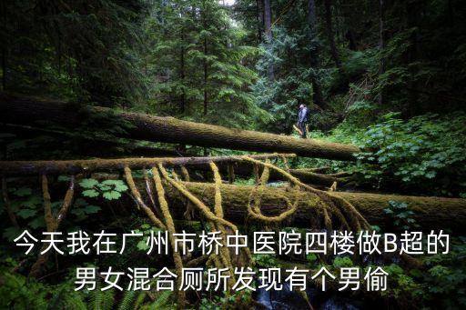 廣州女廁變態(tài)，今天我在廣州市橋中醫(yī)院四樓做B超的男女混合廁所發(fā)現(xiàn)有個男偷