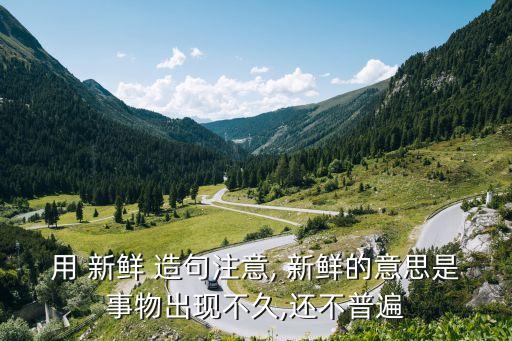 用 新鮮 造句注意, 新鮮的意思是事物出現(xiàn)不久,還不普遍
