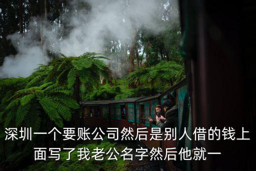 深圳一個(gè)要賬公司然后是別人借的錢上面寫了我老公名字然后他就一