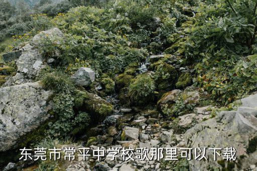 東莞中學校歌曲，東莞市常平中學校歌那里可以下載