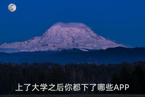 上了大學(xué)之后你都下了哪些APP