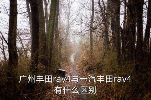 廣州豐田rav4，廣州豐田rav4與一汽豐田rav4有什么區別
