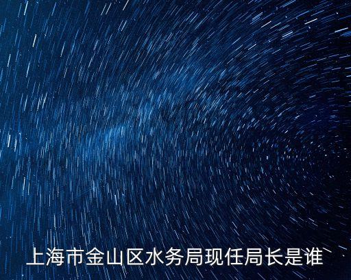 上海市金山區水務局現任局長是誰