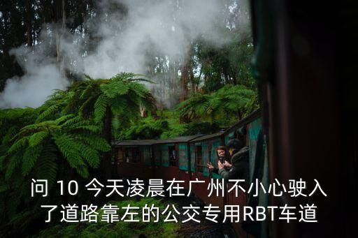 問 10 今天凌晨在廣州不小心駛入了道路靠左的公交專用RBT車道