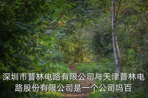深圳市普林電路有限公司與天津普林電路股份有限公司是一個公司嗎百