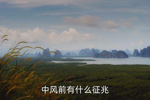 中風的前兆有什么癥狀，中風前有什么征兆
