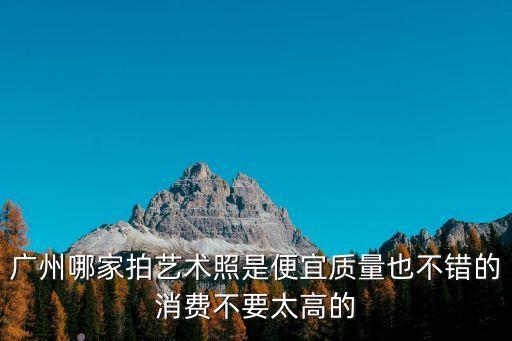廣州哪家拍藝術照是便宜質量也不錯的消費不要太高的