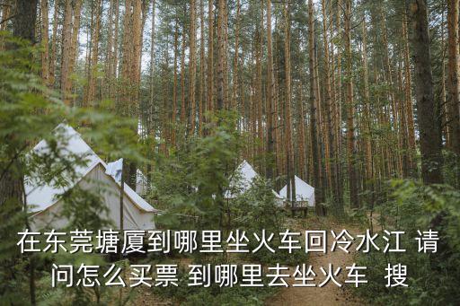 在東莞塘廈到哪里坐火車回冷水江 請問怎么買票 到哪里去坐火車  搜