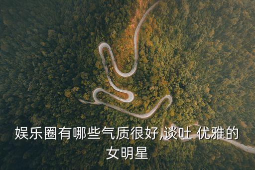 娛樂圈有哪些氣質很好,談吐 優雅的女明星