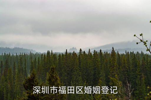 深圳福田區(qū)民政局婚姻，深圳市福田區(qū)婚姻登記