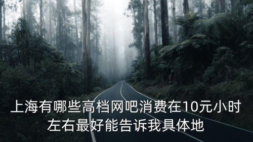 上海有哪些高檔網吧消費在10元小時左右最好能告訴我具體地