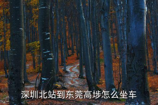 深圳北站到東莞高埗怎么坐車(chē)