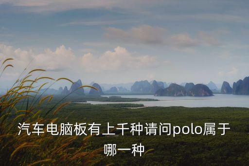 汽車電腦板有上千種請問polo屬于哪一種