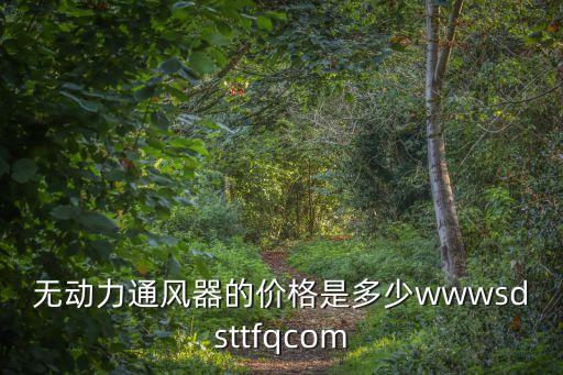無動力通風器的價格是多少wwwsdsttfqcom
