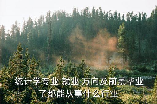 應用統計學就業方向,數學應用統計學就業方向
