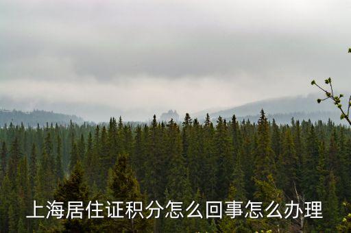 上海市居住證申請積分 知乎，上海居住證積分怎么回事怎么辦理