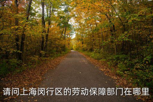 請問上海閔行區的勞動保障部門在哪里