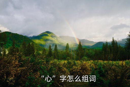 什么心組詞,心的歌詞有哪些?