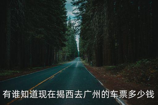 揭西到廣州大巴，有誰(shuí)知道現(xiàn)在揭西去廣州的車(chē)票多少錢(qián)