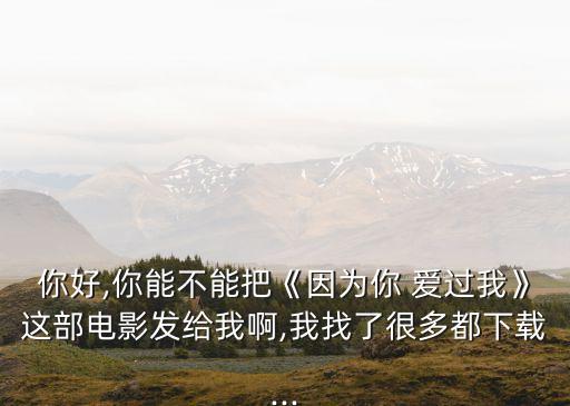 因為你愛過我,《因為你愛過我》電視劇播出第二集