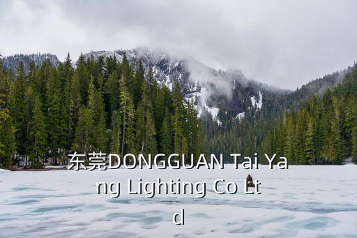 東莞DONGGUAN Tai Yang Lighting Co Ltd