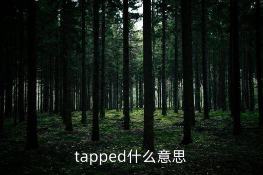 tapped什么意思