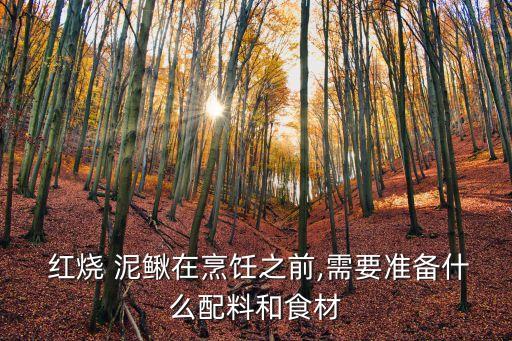  紅燒 泥鰍在烹飪之前,需要準(zhǔn)備什么配料和食材