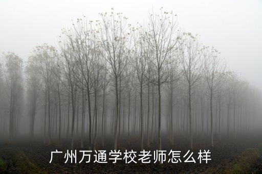 廣州萬通學校老師怎么樣