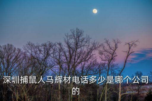 深圳捕鼠人馬輝材電話多少是哪個公司的
