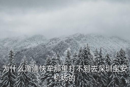 深圳機場滴滴網約車通道，凌晨四點翻身到深圳機場有滴滴打車嗎